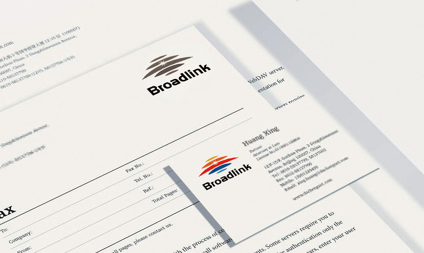 vi系統-美研LOGO設計公司為博潤德創作的名片設計和傳真紙應用規范